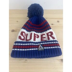 Superdry‎ Beanie Hat Winter Pom Logo Bobble Men's One Size FF15